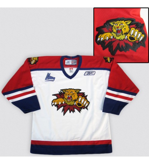 Custom QMJHL Moncton Wildcats Hockey Jersey White